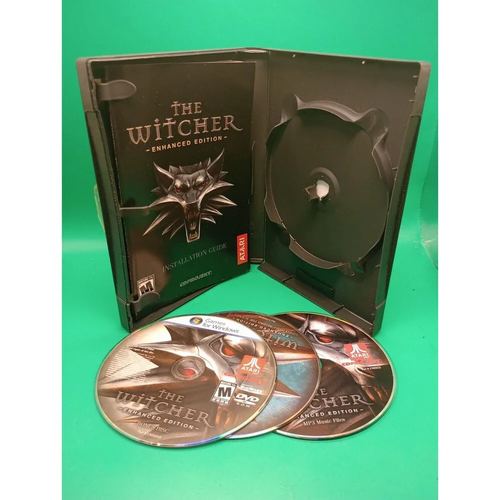 The Witcher Enhanced Edition 3 Disc Set With Book Guide